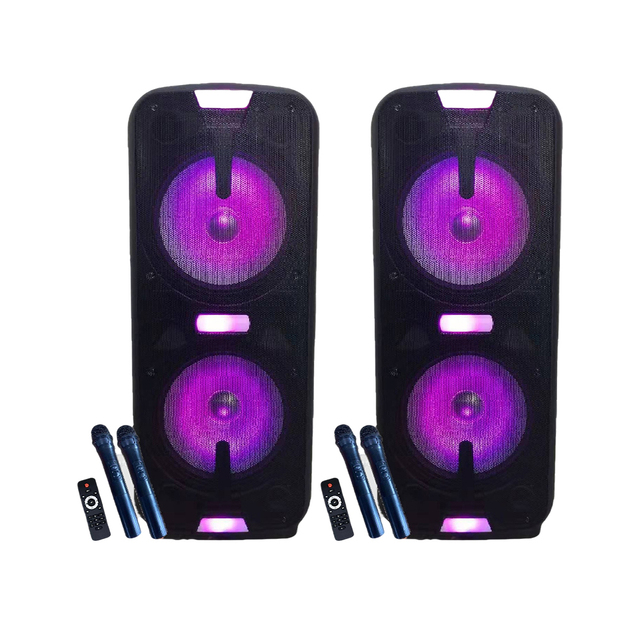 Powered KTV Speakers Altavoces Dual 15 Inch Sonido Proadam Audio Speakers with Light Party Karaoke Speaker