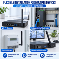 Antenne externe omnidirectionnelle en caoutchouc 2.4G 5.8G 4G LTE 433MHz, pour routeur domestique WiFi Zigbee Bluetooth et module IoT