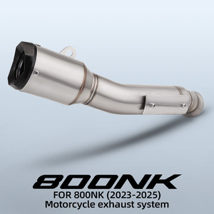 Pour NK800 800 NK 800nk <span class=keywords><strong>2023</strong></span> 2024 2025 Échappement de moto avec tuyau de liaison intermédiaire silencieux - Product Image 2