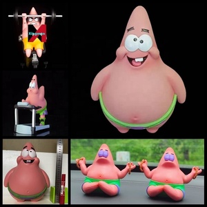 Spongebobed Muscular autodisciplina estrella levantamiento de pesas cinta de correr Patrick figura modelo estatua coleccionable comedia acción juguete - Product Image 3