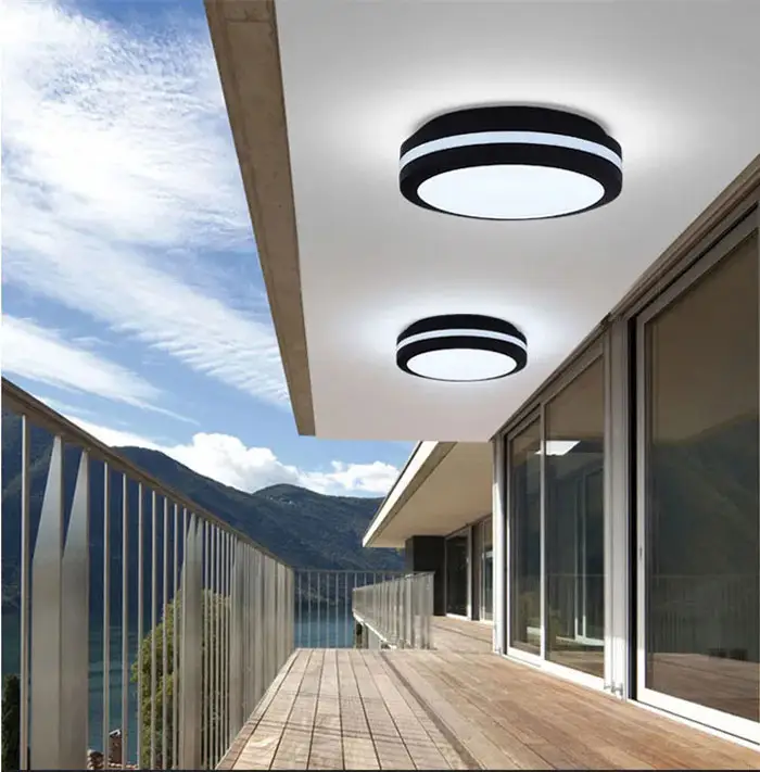 Fabbrica di plafoniere a Led rotonde per plafoniera a Led montata su superficie Ip65 per bagno balcone