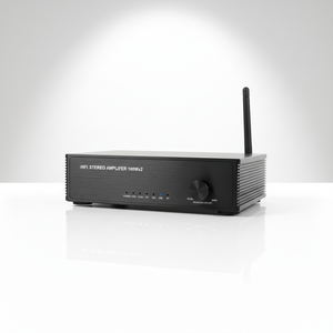 Amplificateur audio stéréo Samtronic, récepteur stéréo mini Hi-Fi 200W double canal, amplificateur de puissance 2.0CH avec HDMI (ARC), optique, coaxial, USB, RCA - Product Image 2