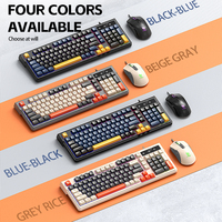Clavier et souris de jeu filaires TWOLF TF330 98 touches, couleurs mélangées, clavier de jeu rétroéclairé, souris rétroéclairée multicolore 7200 DPI