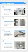 Rumah kontainer mewah 2-4 Kamar Tidur Dua tingkat rumah rumah Prefab rumah kecil dengan dapur dan kamar mandi rumah kabin portabel