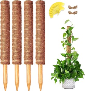 Palo di Muschio in Fibra di Cocco per Piante Rampicanti, Supporta la Crescita e la Ritenzione dell'Umidità, per Piante <span class=keywords><strong>da</strong></span> Interno ed Esterno - Product Image 1