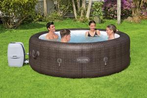 <span class=keywords><strong>Bestway</strong></span> Family <span class=keywords><strong>Spa</strong></span> 60024, <span class=keywords><strong>Spa</strong></span> Inflable Portátil para 4 Personas, 71 x 26 Pulgadas - Product Image 3