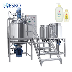 ESKO Elektrikli Isıtmalı Vakumlu Emülsiyon Karıştırma Tankı Sabit Tip Fıstık Ezmesi Sosu Emülgatörü Homojenizatör Vücut Losyonu Karıştırıcısı - Product Image 1