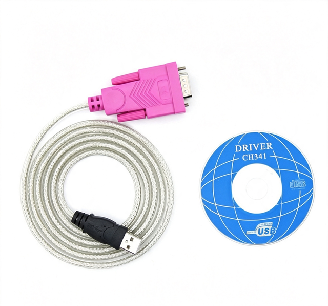 Factory-Direct USB-A to RS232 Serial Adapter Cable with Copper Conductor