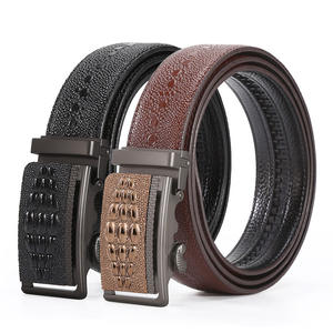 Nouvelles ceintures automatiques pour hommes Ceinture en cuir pour hommes Ceintures de mode à motif de crocodile - Product Image 1
