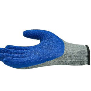Guantes de trabajo de goma para hombre, protectores de manos de seguridad de algodón, resistentes, antiarrugas, con revestimiento de látex, para jardín, venta al por mayor - Product Image 5