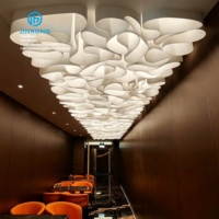 Plafond suspendu en papier texturé ignifuge A1 de qualité supérieure, personnalisable en usine sans MOQ, pour magasin, plafond suspendu à membrane de qualité A