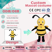 Costume d'animal personnalisé pour adultes avec une petite mascotte abeille gonflable, idéal pour le Nouvel An et Noël
