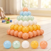 Balles de piscine pour enfants HY Brand, sans phtalates, sans BPA, en plastique PE moulé par soufflage, résistantes à l'écrasement, élastiques, 60 mm, couleurs personnalisées