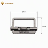 HONMEO Boucle à ardillon en alliage de zinc de style occidental, durable pour ceintures, sacs et vêtements