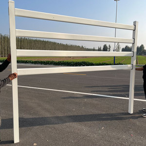 Sıcak satış beyaz <span class=keywords><strong>3</strong></span> demiryolu at çit çiftlik kafes ve kapıları - Product Image 1