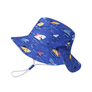 Sombrero de cubo personalizado con estampado de <span class=keywords><strong>animales</strong></span> de dibujos animados anchos de primavera y verano para bebés y niños - Product Image 5