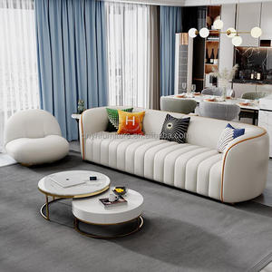 Top Grain pelle schiuma bar negozio Club House o uso ufficio Club mobili <span class=keywords><strong>casa</strong></span> moderna luce di lusso divano componibile Set di lusso di lusso - Product Image 6