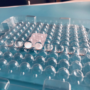 Lentille sphérique K9 en verre optique, boule de verre de 1 mm à 50 mm, modèle 25-1, plan-convexe, asphérique, revêtement antireflet, focale de 15,18 mm - Product Image 5