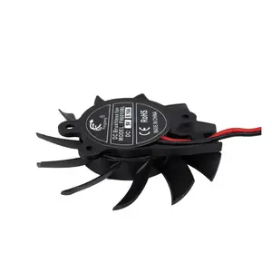 Ventilateur d'échappement coaxial 12v, 60x60x10mm, dispositif à roulement à billes, support antibruit sans balais, 6010