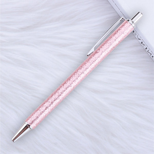 Penna a Sfera Retrattile Creativa in Pelle PU Lucida con Polvere Dorata, Regalo <span class=keywords><strong>di</strong></span> Cancelleria per Studenti, Vendita all'Ingrosso - Product Image 5