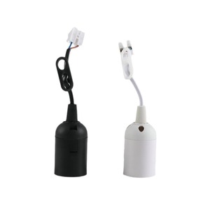 Douille de lampe à <span class=keywords><strong>baïonnette</strong></span> <span class=keywords><strong>E27</strong></span> en plastique, norme européenne, avec bornes de câblage, 250V/4A, <span class=keywords><strong>adaptateur</strong></span> de base de lampe XL-701A - Product Image 1