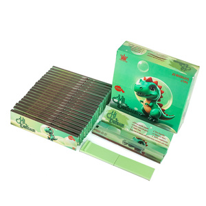HI DINOSAUR 20 Paquetes de Papel de Liar Verde +Tips Personalizado, Orgánico, de Combustión Lenta, Natural, Moderno y Personalizado para Cigarrillos - Product Image 5