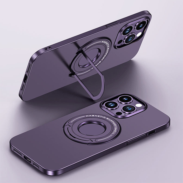 New Armor Magnetic Wireless Charging Transparent Cell Phone Cover for Iphone 11 12 13 14 15 16 17 Pro Max