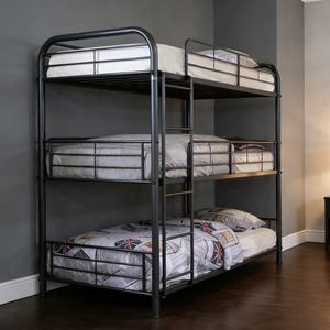 <span class=keywords><strong>Lit</strong></span> <span class=keywords><strong>superposé</strong></span> triple en acier, <span class=keywords><strong>lit</strong></span> <span class=keywords><strong>superposé</strong></span> à trois niveaux en <span class=keywords><strong>métal</strong></span> pour adultes et enfants, <span class=keywords><strong>lit</strong></span> <span class=keywords><strong>superposé</strong></span> à <span class=keywords><strong>3</strong></span> couches pour dortoir, hôtel, auberge, appartement - Product Image 6