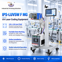 Imprimante jet d'encre IPS-LUV5W F MG, imprimante laser UV intelligente, machine de marquage de date, système de codage industriel 5W pour bouteilles