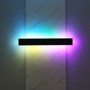 Minimalist LED Wall Light indoor Modern wall lamp Nordic Decorative Colorful Bedside Lamp Dimmable RGB wall lamps
