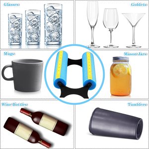Porte-gobelet en mousse avec mesures pour appliquer des décalcomanies en vinyle entièrement assemblé avec mesure - Product Image 6