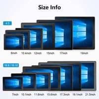 Computadora Industrial Integrada con Pantalla Táctil de 21.5 Pulgadas, IP65 Resistente al Agua, Montaje en Pared, X86 J4125/J6412, 4GB RAM, Almacenamiento SSD, Multi-OS