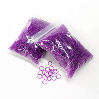 Mini-élastiques en silicone souple de 1/2 pouce pour tresses, queues de cheval, dreadlocks, coiffures pour enfants et usage quotidien