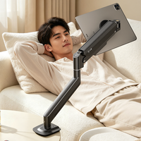 Support de bureau magnétique réglable à ressort à gaz pour tablette, bras flottant pour moniteur portable 14 pouces, pivotant à 360°, fixation ergonomique – Direct Usine