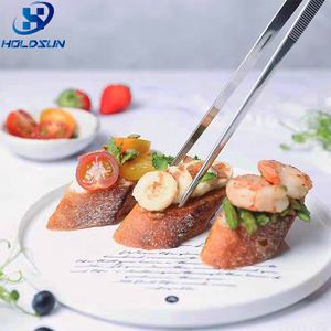 <span class=keywords><strong>Pince</strong></span> à épiler <span class=keywords><strong>en</strong></span> acier inoxydable avec logo personnalisé argent longue ligne droite <span class=keywords><strong>pince</strong></span> à barbecue outil de cuisine 30cm - Product Image 4