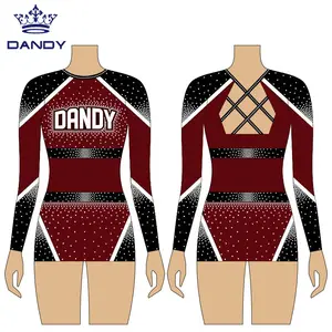 All'ingrosso design gratuito cheer dance uniform custom sparkle diamond all star cheerleading outfit ragazze cheerleader uniform