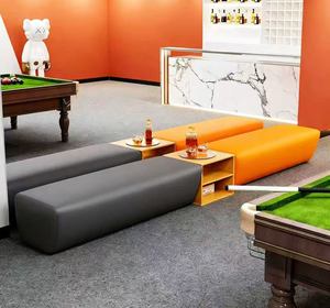 Studio de yoga, studio de danse, espace d'entraînement et de repos, canapé long, banc d'attente, moderne et simple - Product Image 3