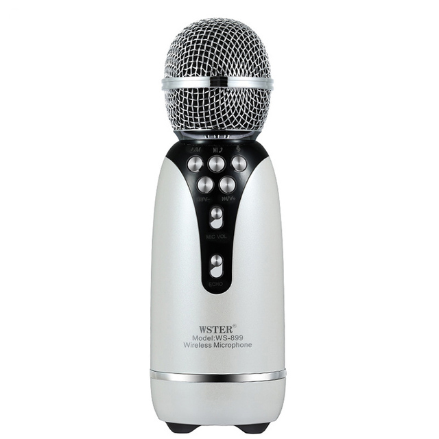Battery Powered Microphone and Speaker Wireless Microphone With Built in Speaker Portable Rechargeable BT Karaoke Microphone