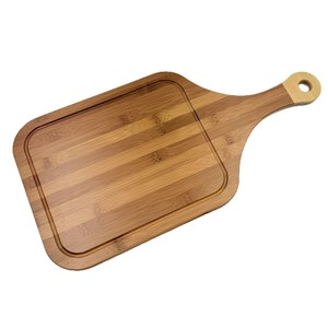 Planche à découper en bambou 56,5x28x1,5cm carrée avec poignée pour usage en cuisine - Product Image 1
