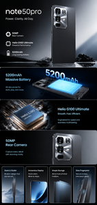 Bestselling Note50 Pro 16GB+1TB large memory 72+108MP high-definition <b>camera</b> 5G smartphone - Product Image 5