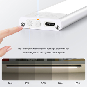 Led tủ bản lề ánh sáng <span class=keywords><strong>CE</strong></span> FCC <span class=keywords><strong>ROHS</strong></span> không dây USB có thể sạc lại 3-cct phòng ngủ trong nhà Tủ Led cảm biến ánh sáng đèn tủ - Product Image 3