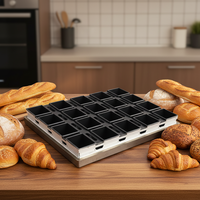 Système de cuisson en rouleaux efficace, production de boulangerie standardisée, durabilité renforcée, revêtement antiadhésif, écologique, Alusteel, 20 rouleaux NEWSKY