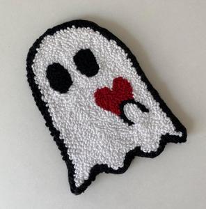 Descuento de fábrica gran oferta Halloween hecho a mano novedad regalos fantasma calabaza patrón artesanía Mesa alfombra punzón aguja posavasos - Product Image 3