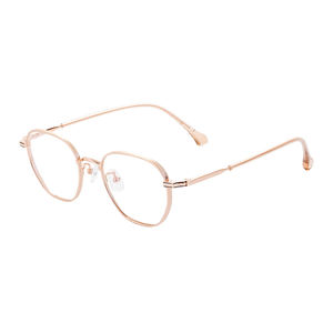Gafas de moda de alta calidad, venta al por mayor, diseño de marco óptico de titanio puro de lujo de Metal ligero para hombre y mujer - Product Image 2