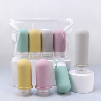 Meilleures ventes - Bouteilles de voyage en silicone compressibles de qualité alimentaire approuvées par la TSA, 2 oz (100 ml), avec conception anti-fuite à 3 couches, logo personnalisé