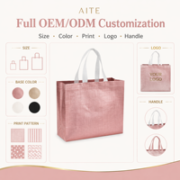 Sacs de shopping et de fête en non-tissé, personnalisés avec logo, robustes, écologiques, biodégradables, multicolores, élégants, pour cadeaux et emballages