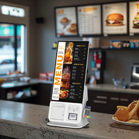 Terminal de point de vente de restaurants de machine de kiosque de commande de nourriture numérique intelligente avec la fonction SDK de paiement en libre-service Kiosque de commande intelligent