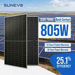 Paneles Solares Bifaciales de Contacto Trasero Tipo N Sunevo Efficiency 25.1% 750w 770w 805w para Sistemas de Energía Comercial B 156 celdas 77 - Product Image 1