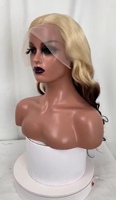 Perruques en cheveux naturels Remy 613/brun, perruques à dentelle frontale, sans colle, cheveux humains blonds, vague lâche, perruques 613