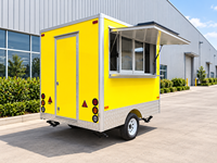 Chariot de nourriture mobile pour hot-dogs, camion de restauration rapide, remorque à vendre